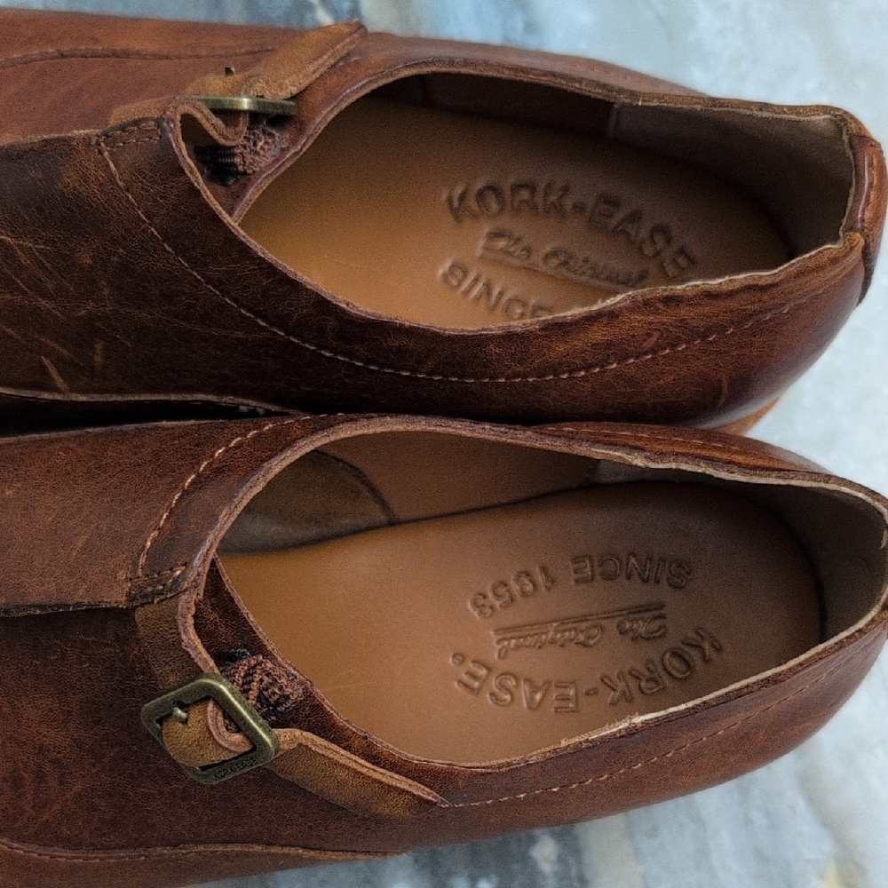 Kork-Ease Women's Tan Leather Slip-Ons